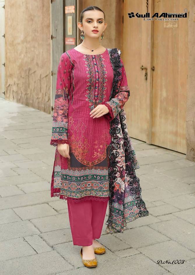 Al Zahra By Gull A Ahmed Lawn Cotton Dress Material Wholesale Price In Surat